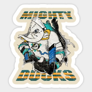 RETRO MIGHTY DUCKS FIGHTERS Sticker